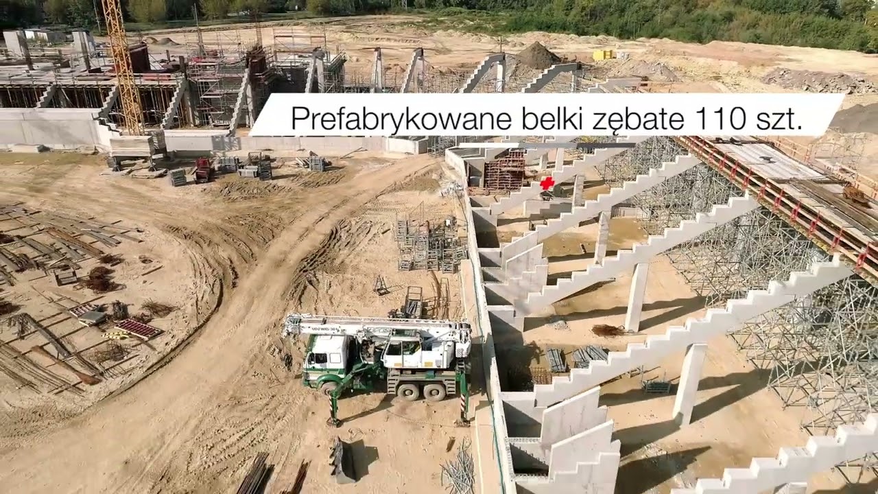 ARCELORMITTAL PARK SOSNOWIEC | POSTĘP PRAC BUDOWLANYCH CZ.1