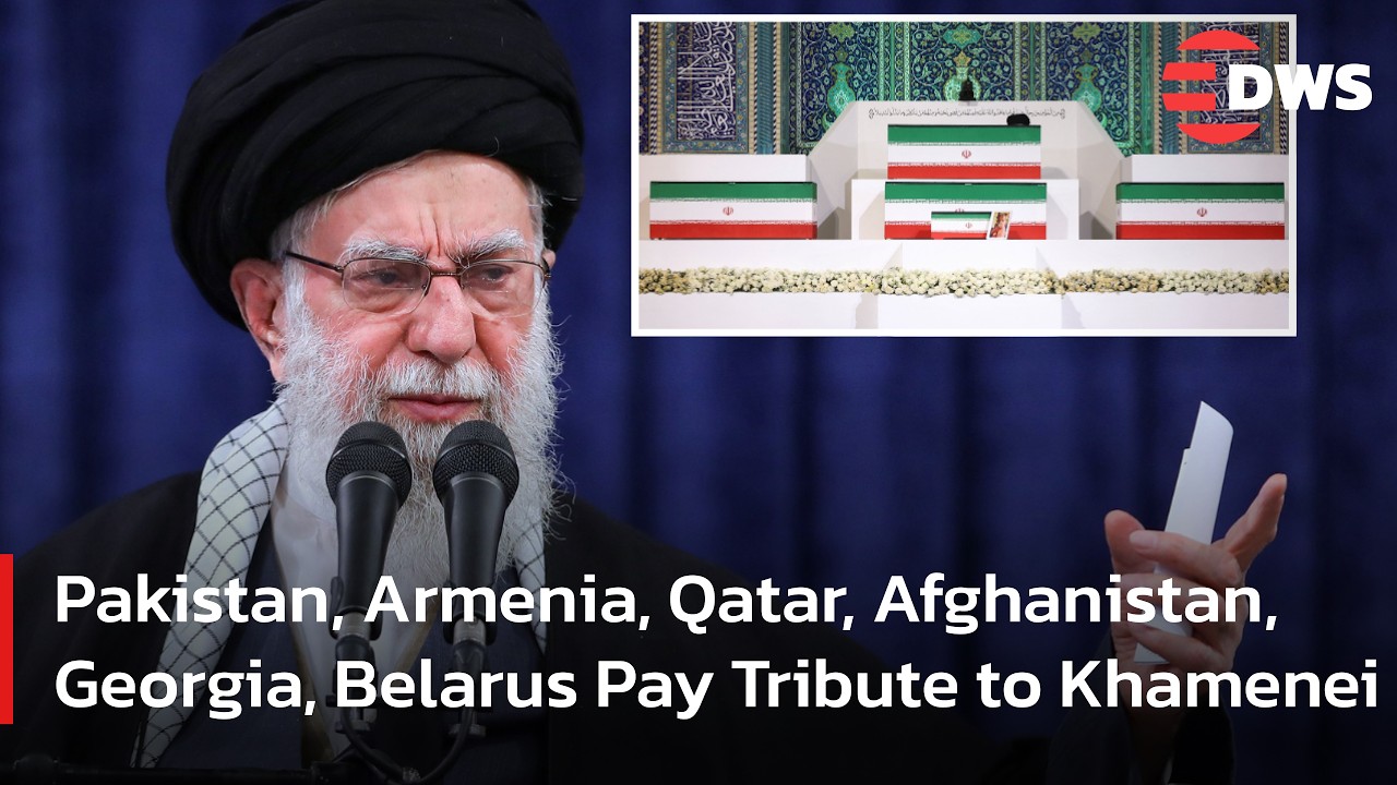 Pakistan, Iraq, Qatar, Armenia, Azerbaijan And Taliban Delegation Pay Tribute to Khamenei | AQ1F