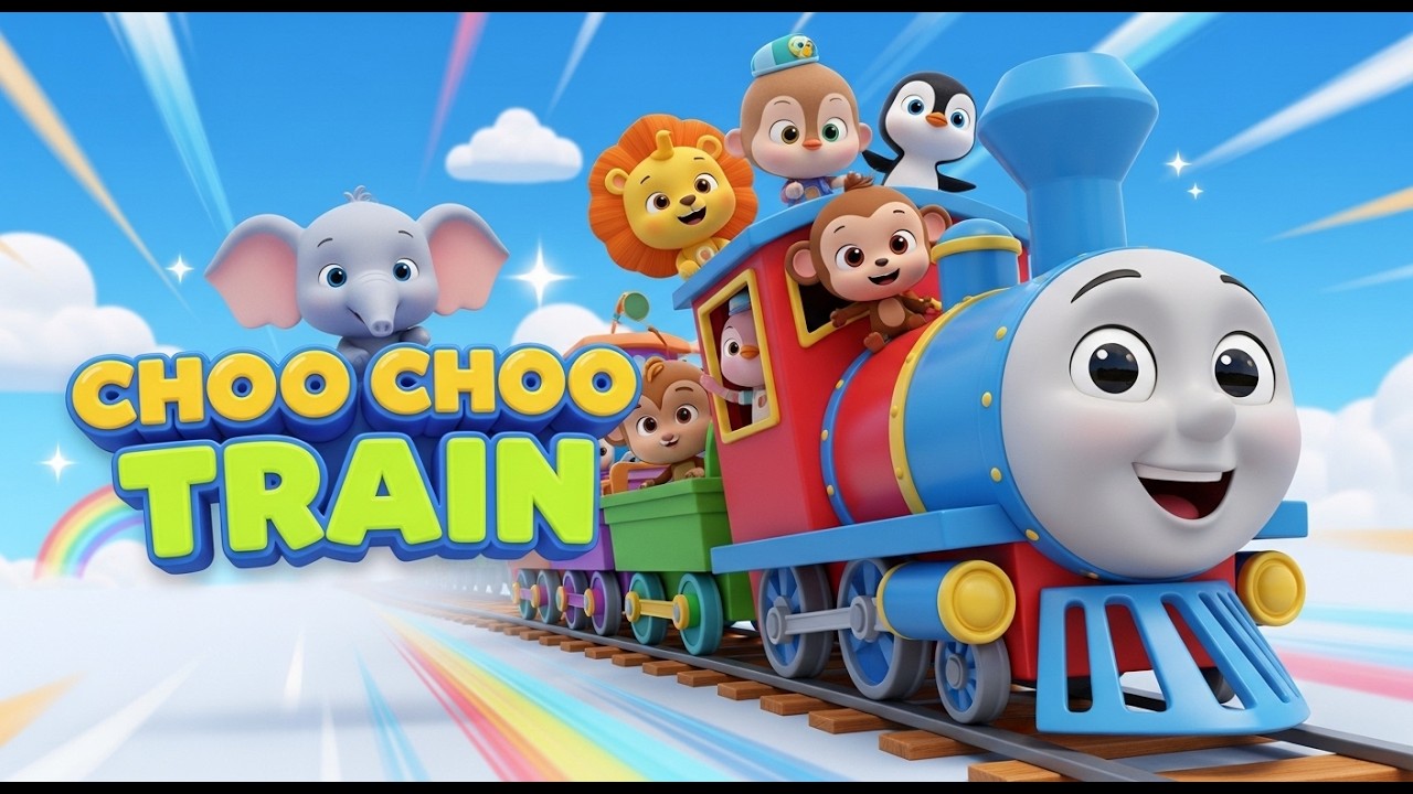 Choo Choo! Happy Train Song | Happy Train for Kids 🚂 | Nursery Rhymes & Kids Songs