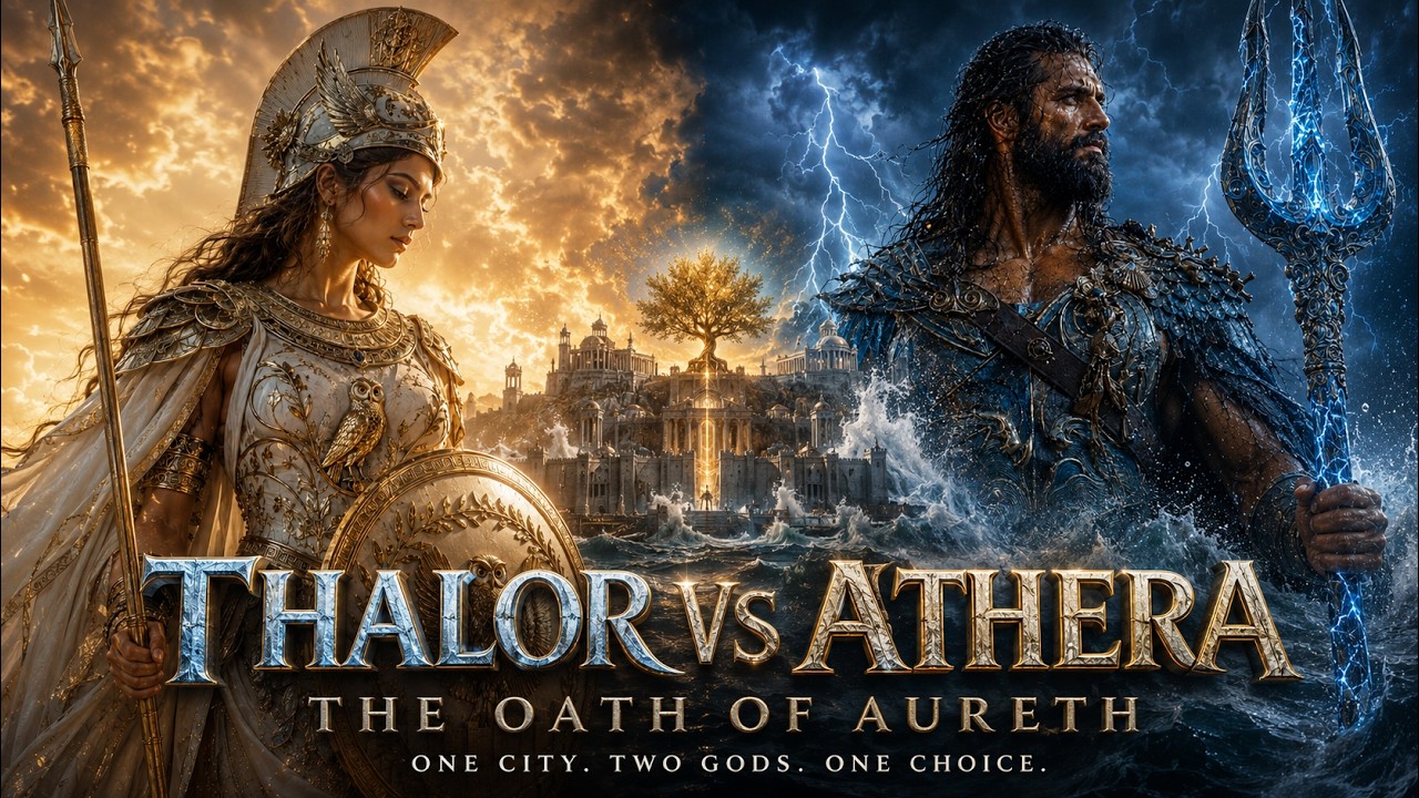 ATHENA VS POSEIDON THE OATH OF ATHENS | THE DAY MORTALS JUDGED THE GODS | EPIC FANTASY | GODS | 4K
