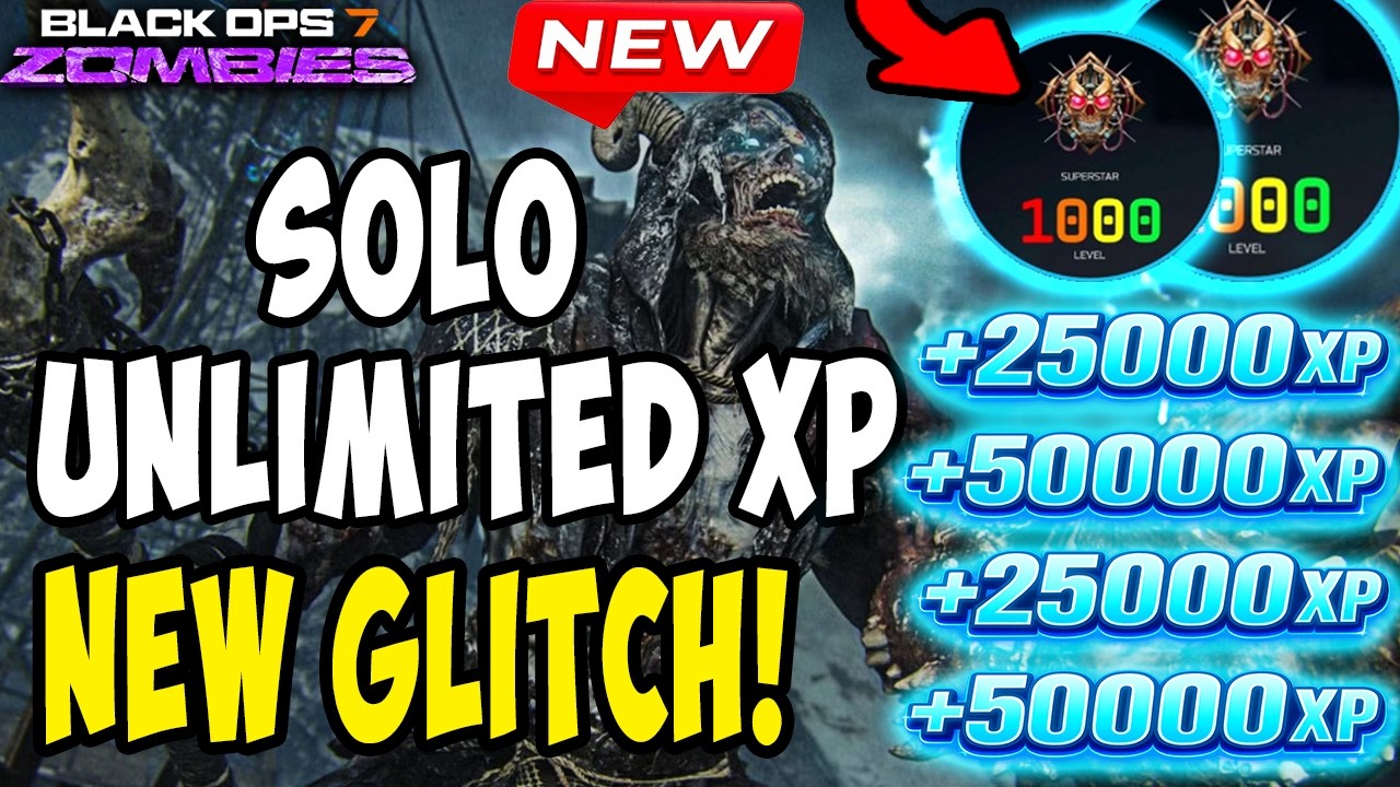 NEW INFINITE XP GLITCH! SOLO LEVEL 1000 FAST! BEST XP METHOD (BO7 ZOMBIES)