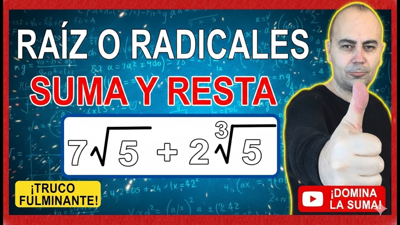 MATEMÁTICAS claras 🤔 Operaciones con raíces no semejantes