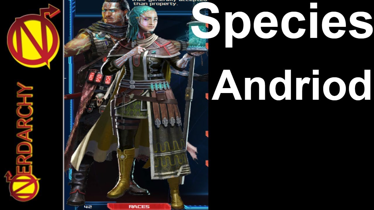 Starfinder Player Character Species- Android | Not D&D in Space It's Starfinder RPG