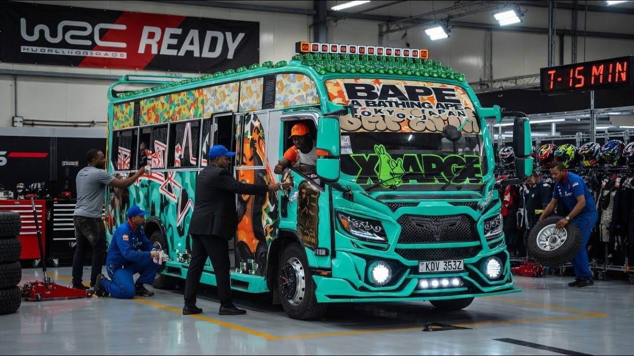 Nairobi’s Iconic Matatus Preparing for the WRC Safari Rally😮‍💨