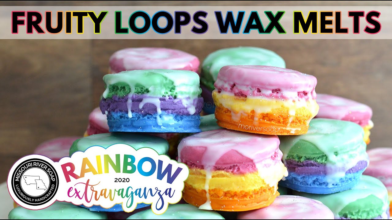 Fruity Loops Wax Melt Macarons | RAINBOW EXTRAVAGANZA 2020 | MO River Soap