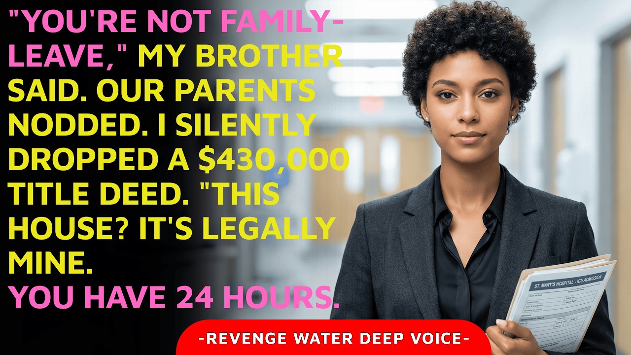 My Brother Called Me “Not Family”—So I Dropped the $430,000 Deed and Told Them to Leave