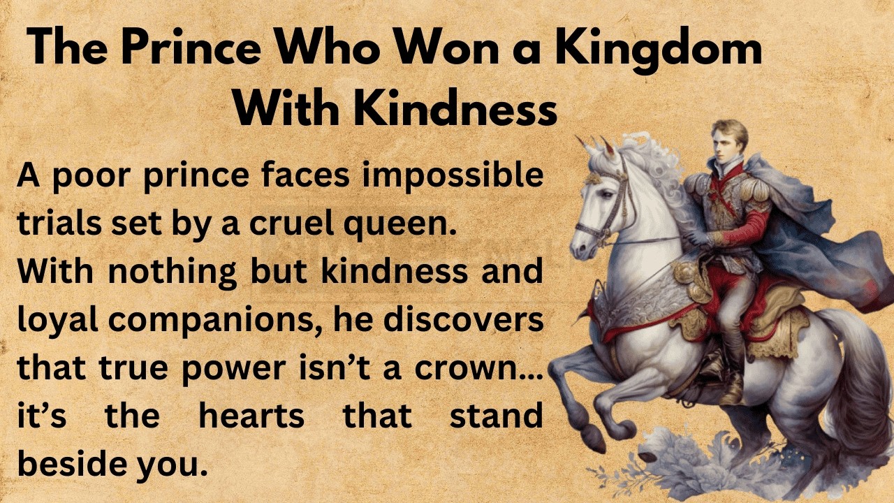 A Prince with a Kind Heart | English Listening Practice Daily Story | Graded Reader Level 1