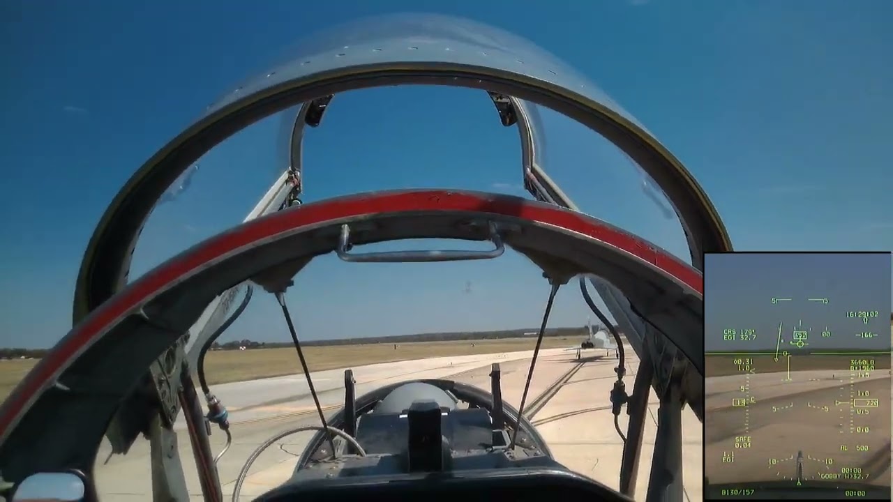 IFF T 38C Ground Ops from the Rear Cockpit