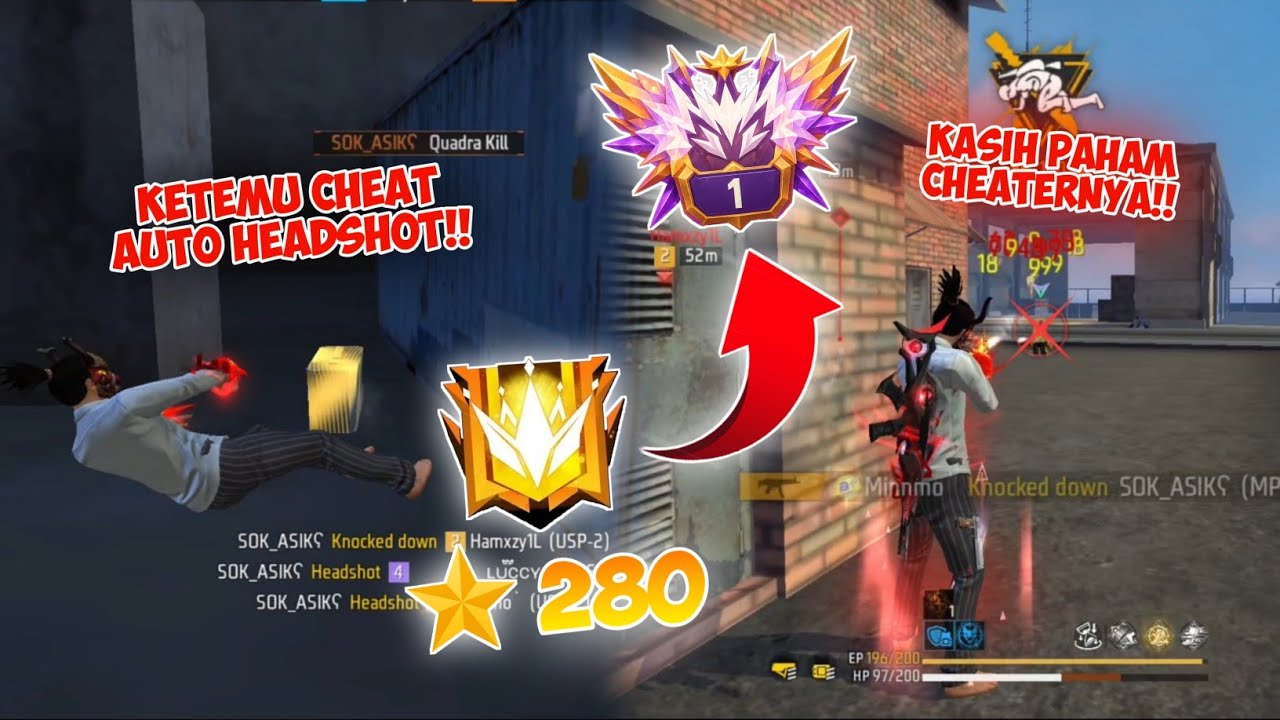 Ketemu Cheater Headshot Brutal Gas Kita Kasih Paham | Tamatin Top Region CS Rank Season 35 Free Fire