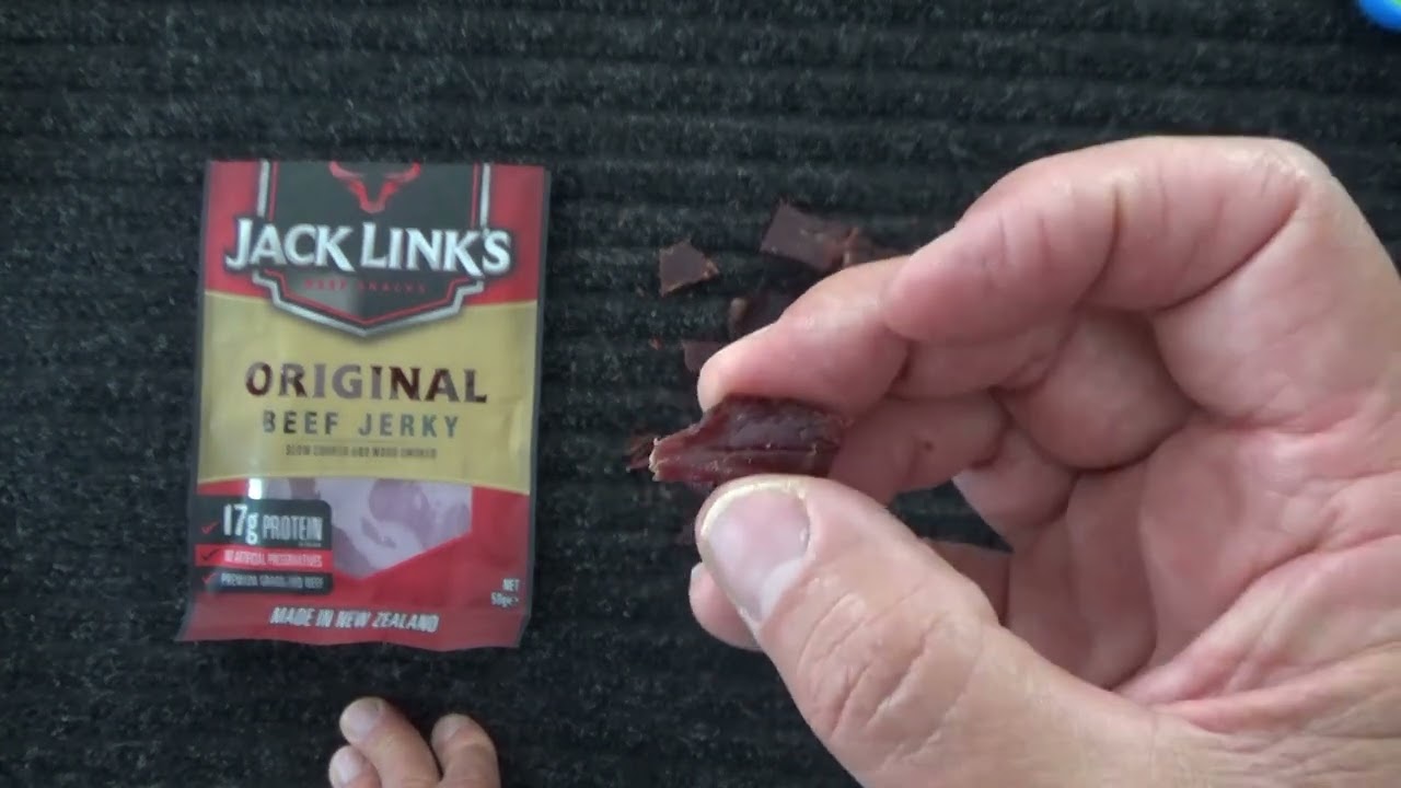 ASMR - Beef Jerky - Australian Accent - Discussing in a Quiet Whisper, Eating & Crinkles