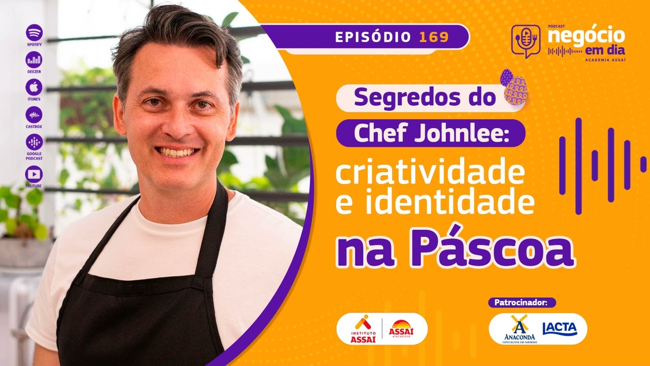 169 - Segredos do Chef Johnlee: criatividade e identidade na Páscoa