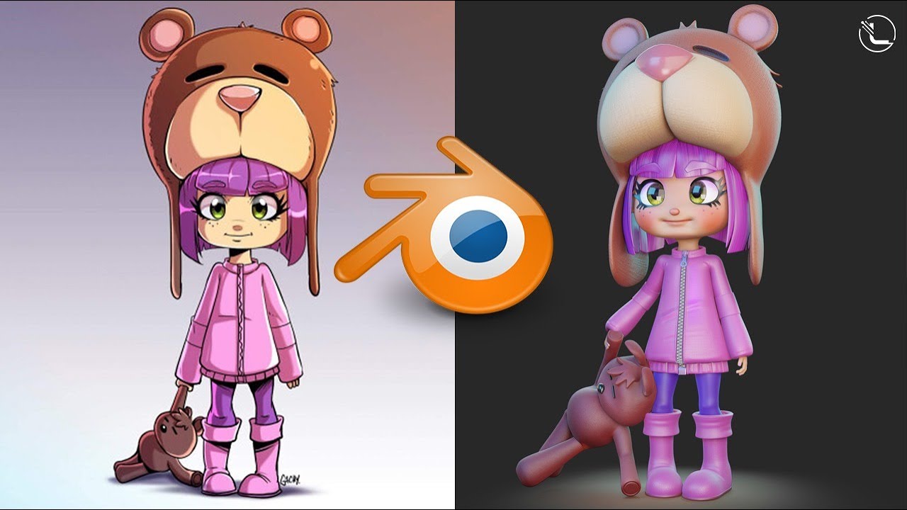 Cartoon girl in Blender CLASS # 1 #LIBELACADEMY