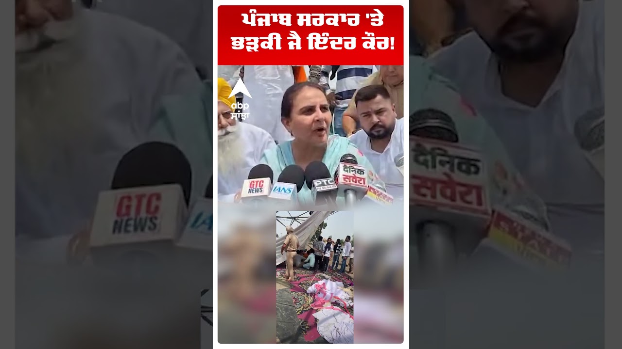 Patiala Protest News | ਪੰਜਾਬ ਸਰਕਾਰ 'ਤੇ ਭੜਕੀ ਜੈ ਇੰਦਰ ਕੌਰ! | Punjab | Abp Sanjha | Shorts