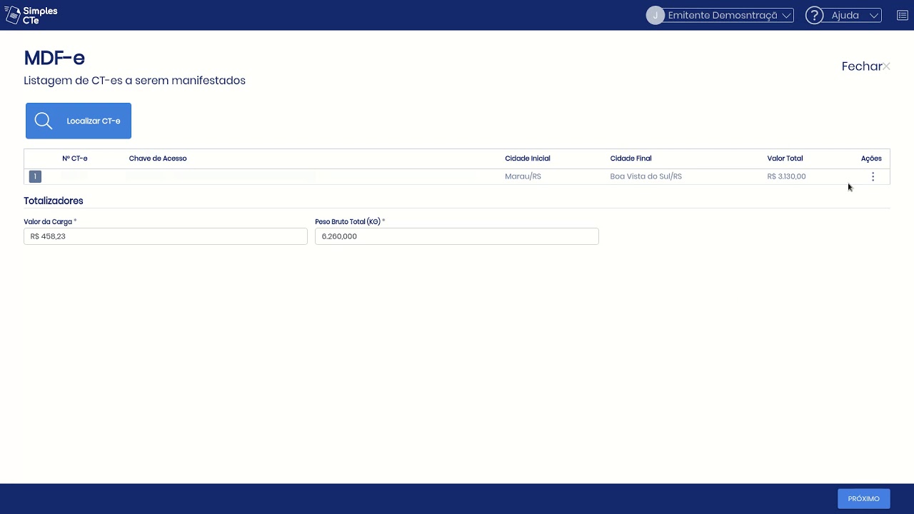 Simples CTe: Emiss&atilde;o de MDFe com rapidez, praticamente no autom&aacute;tico.
