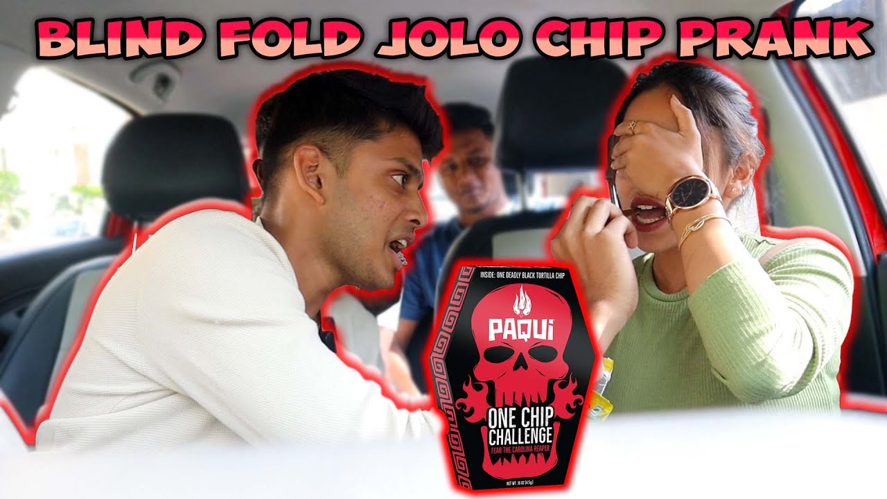 BLIND FOLD JOLO CHIP PRANK ON CELSIYA😵!! BHARATH SNIFFED JOLO CHIP🤧💀