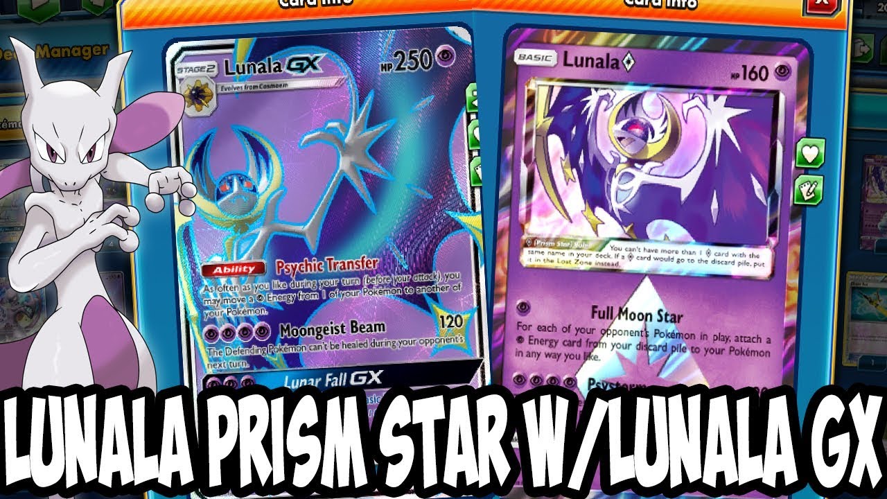 Lunala GX w/ Prism Star Lunala & Mewtwo GX! Psychic Box Standard, Lunala still bad lol PTCGO