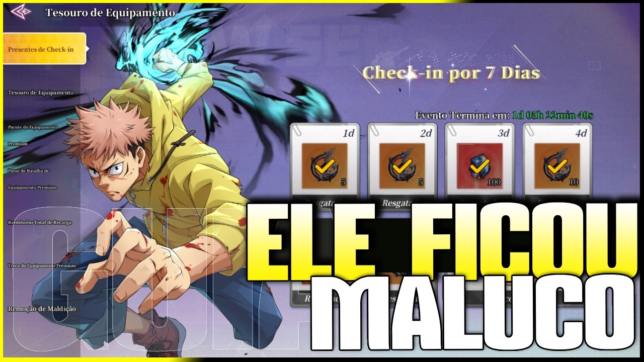 SUMMONS NO EVENTO DE EQUIPAMENTOS CONTA CASHER DO MANO SINX | Rei do Jujutsu