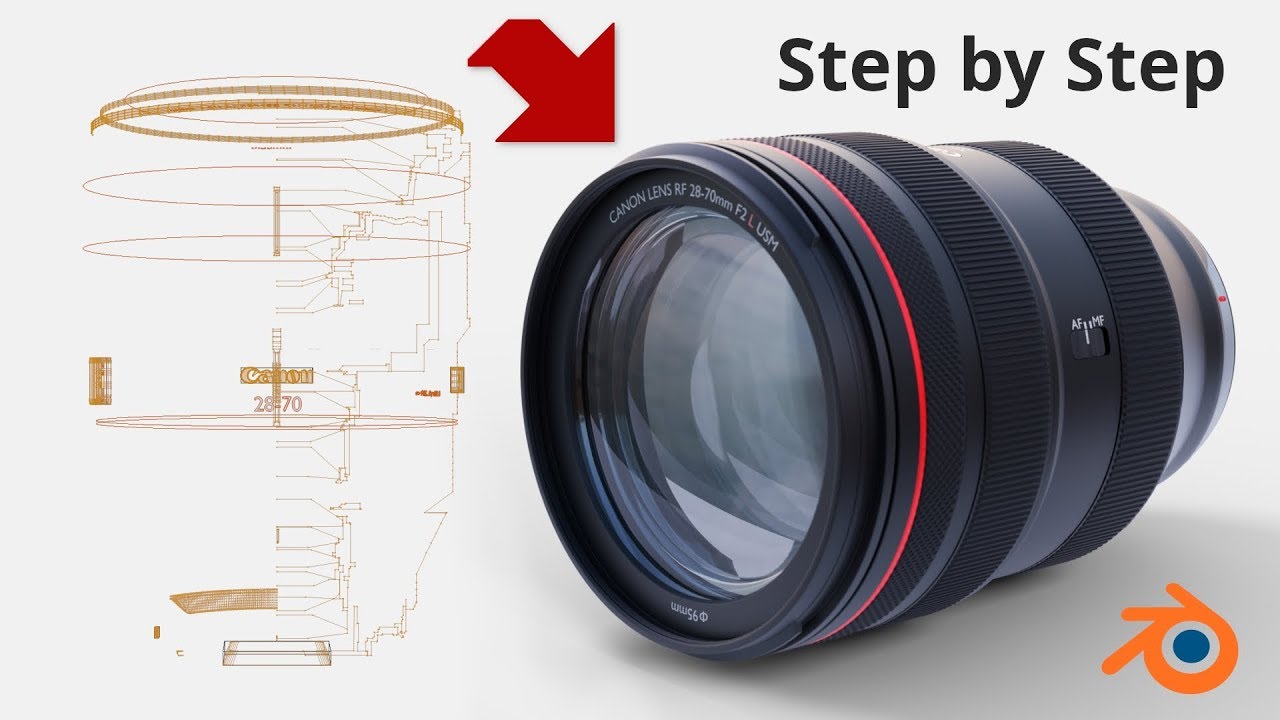 Blender 2.80 for making a Camera Lens (Non Destructive Modeling Workflow)