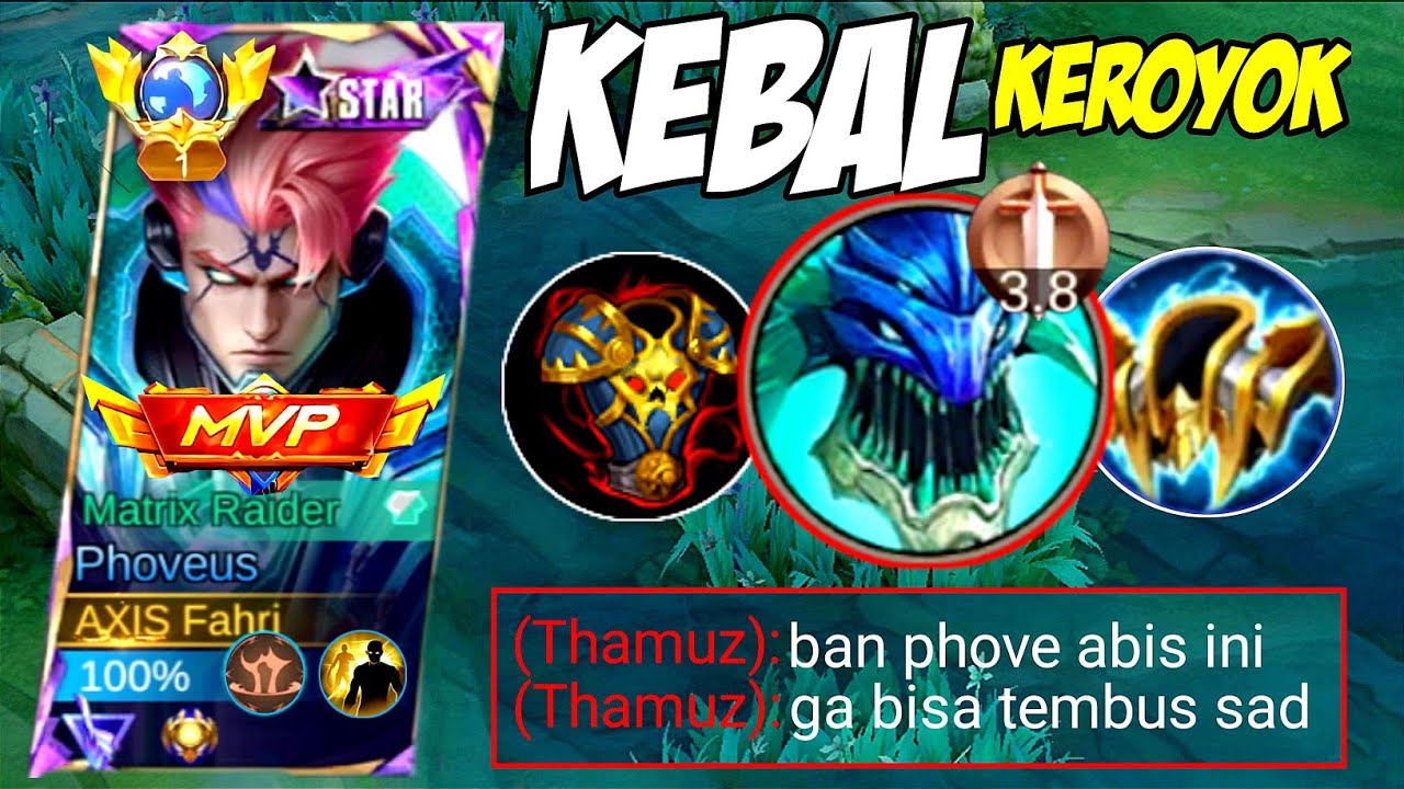 HARD GAME! SATU LANE LAWAN THAMUZ😱 BEGINI CARA AGAR MENANG LAWAN THAMUZ! TOP GLOBAL PHOVEUS GAMEPLAY