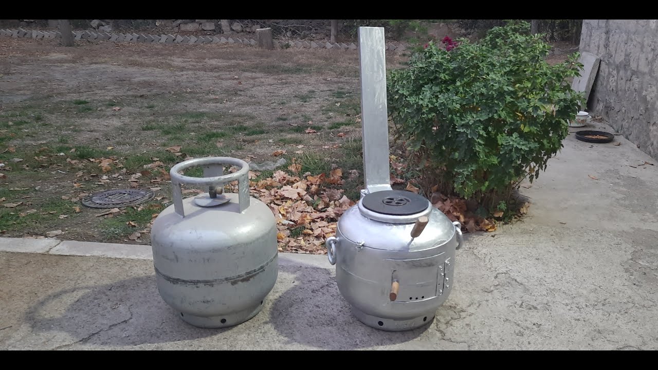 Mutfak tüpünden barbekü ve bahçe sobası yaptım-İkisi bir arada!