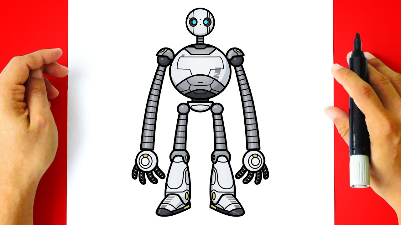 Como DESENHAR a ROBÔ SELVAGEM - Cómo DIBUJAR a ROBOT SALVAJE - ROZ - Drawing Tutorial