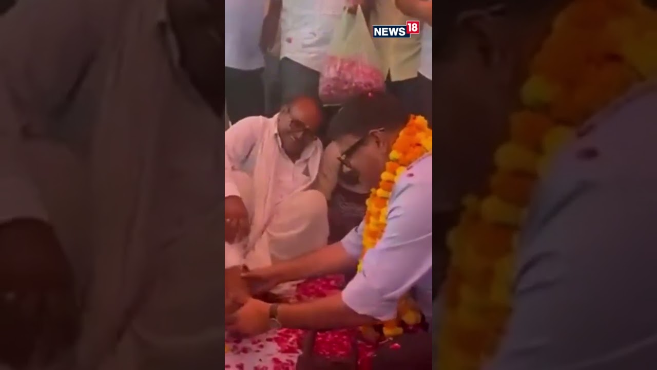 #Shorts | Rajasthan Independent Mla Om Prakash Hudla Polished Shoes Of People | Rajasthan
