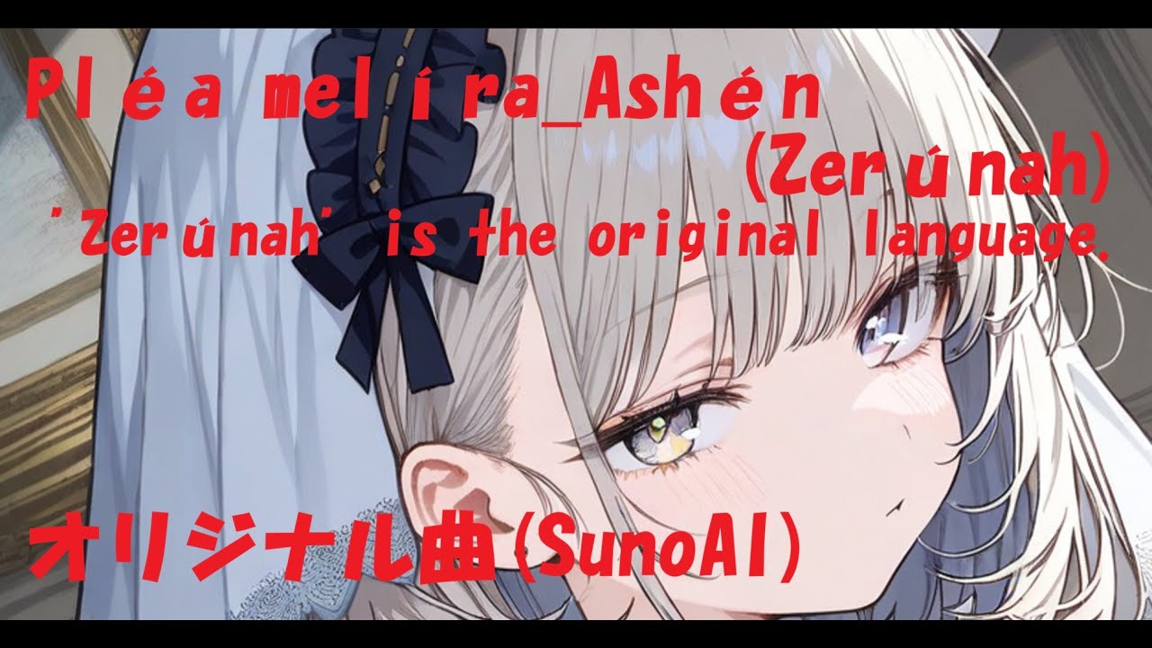 Pléa melíra_Ashén(Zerúnah)【オリジナル曲】【sunoAI_v5】