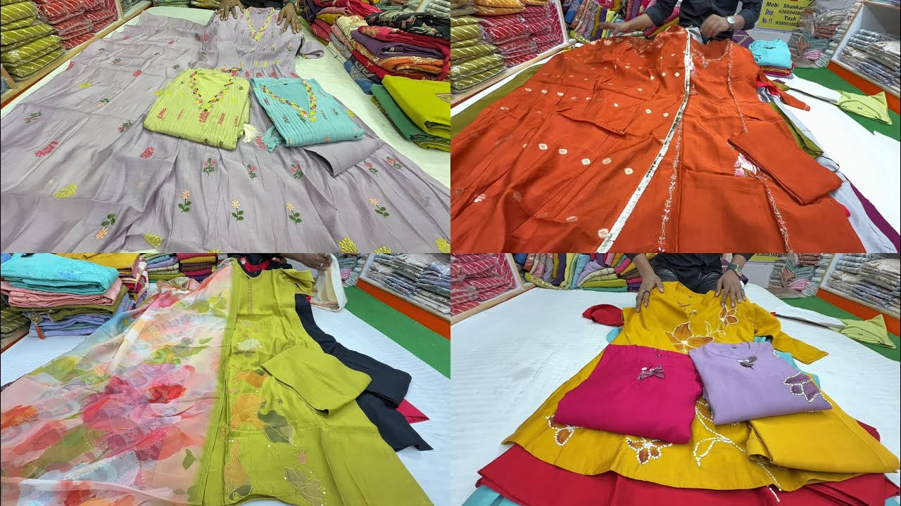 Chickpet wholesale latest partywear kurti sets | boutique style kurtis sets collection Bangalore