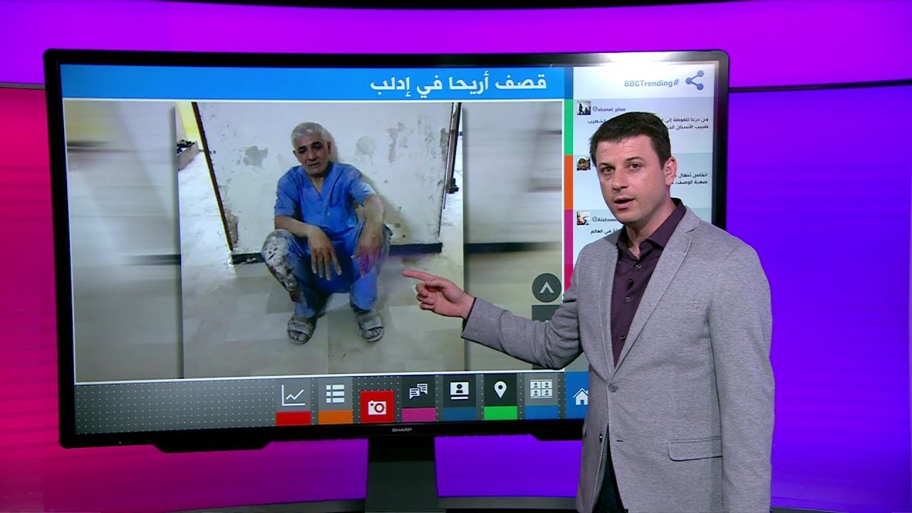 صورة طبيب أريحا تشعل مواقع التواصل بعد القصف على ريف إدلب