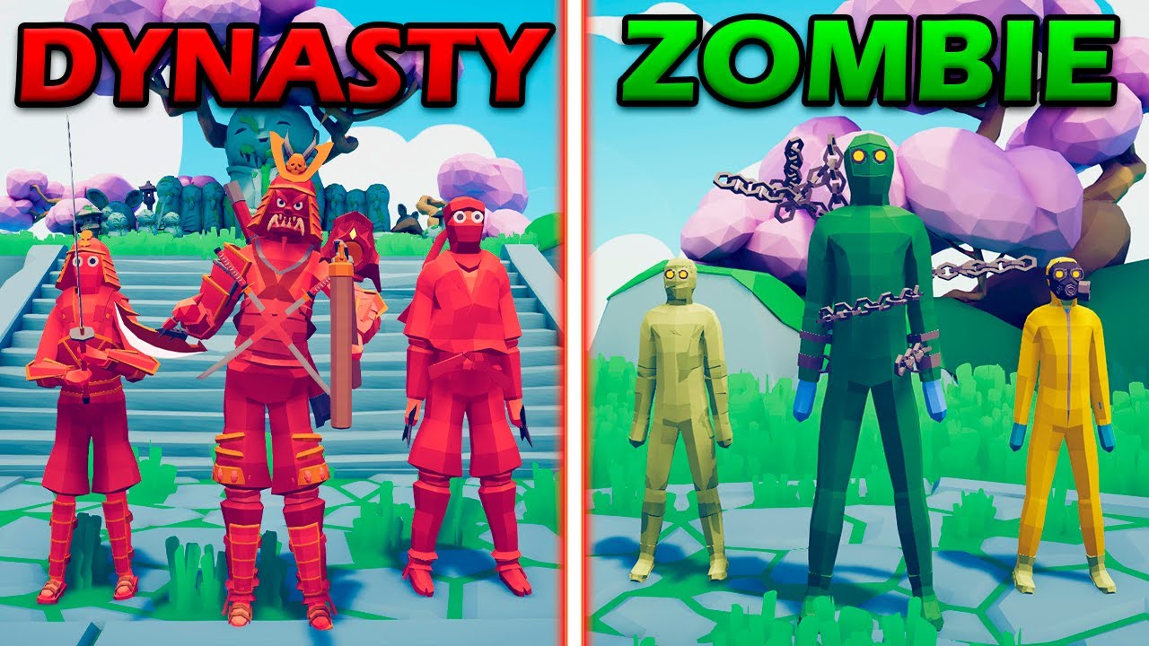 EAST DYNASTY vs ZOMBIE TEAM - Totally Accurate Battle Simulator | TABS