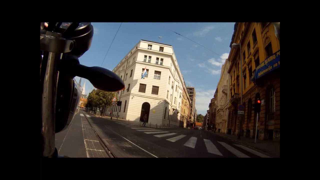 Zagreb, Croatia - bikers route