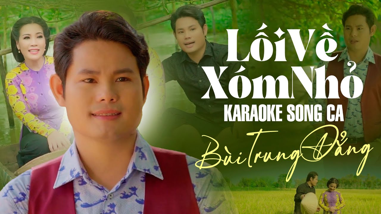 Karaoke Tân Cổ Lối Về Xóm Nhỏ - Thiếu Đào ✔ Karaoke Song Ca Bùi Trung Đẳng