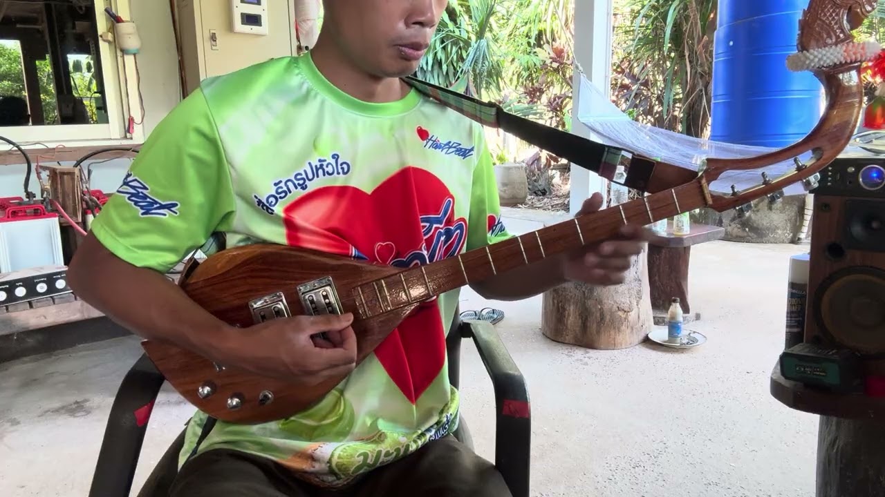 บรรเลงพิณ เพลง รักฉันนั้นเพื่อเธอ🌹😁
