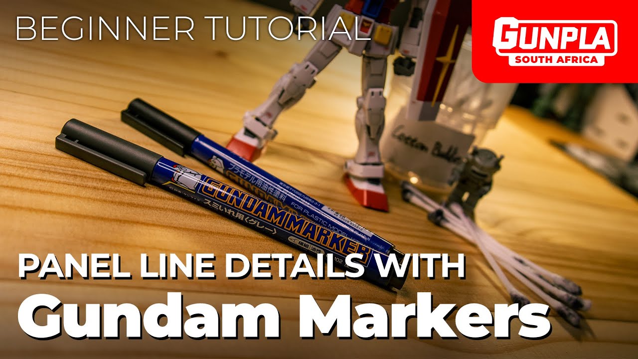 Use Gundam Markers to bring out panel line details in your GUNPLA! [Beginner GUNPLA Tutorial 02]