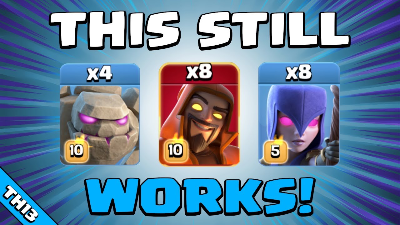 SUPER WIZARD NERF = NO PROBLEM! TH13 Attack Strategy | Clash of Clans