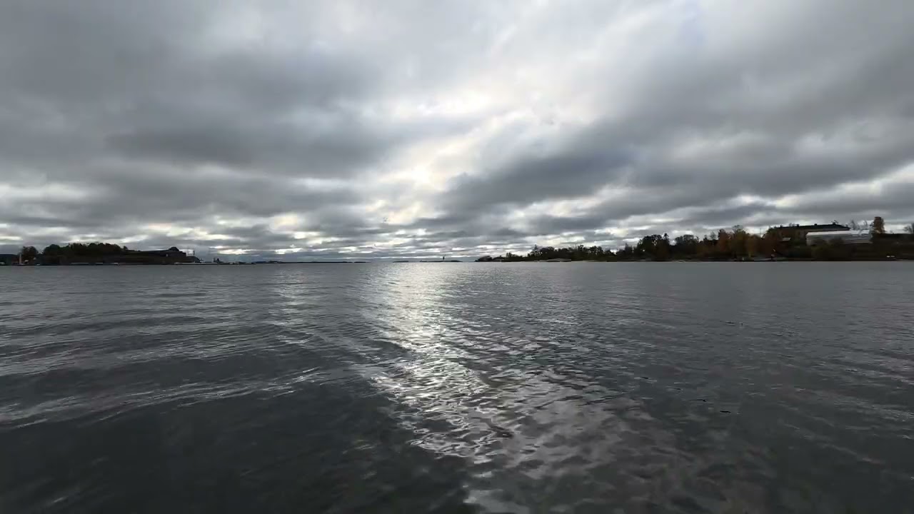 Winter Serenity by the Sea – Calm Ocean View at Café Ursula, Helsinki