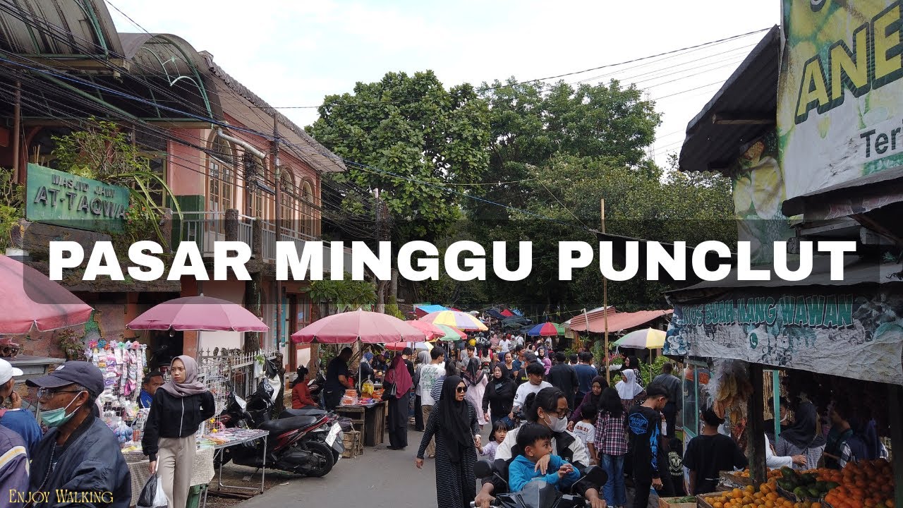 PASAR MINGGU PUNCLUT RAMAI PENGUNJUNG | BANDUNG WALKING TOUR
