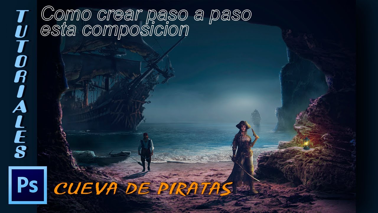 Tutorial Photoshop Cueva de piratas