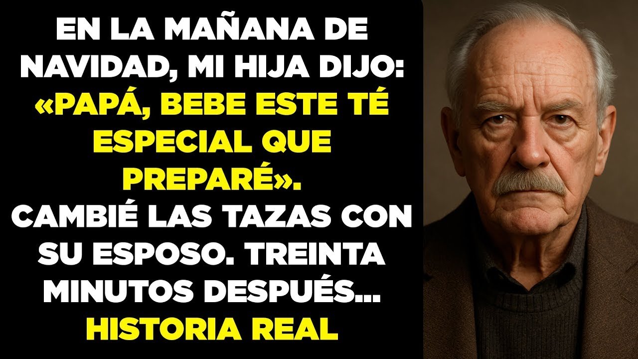 En la mañana de Navidad, mi hija dijo_ «Papá bebe este té especial que hice» Cambié las tazas con