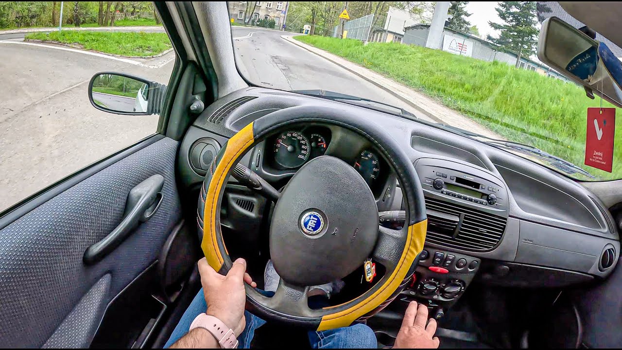 2004 Fiat Punto II [1.3 16V Multijet 70HP] |0-100| POV Test Drive #1691 Joe Black