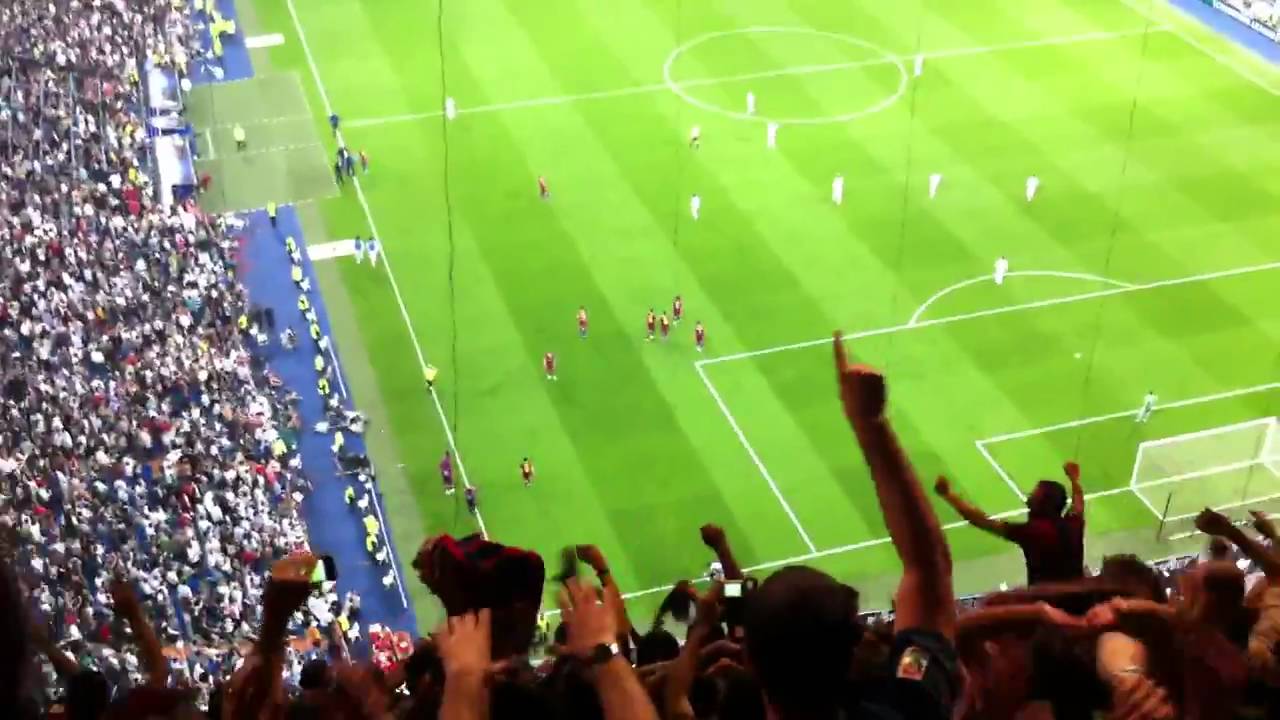 segon gol de Messi des de la graderia del Bernabeu!!!