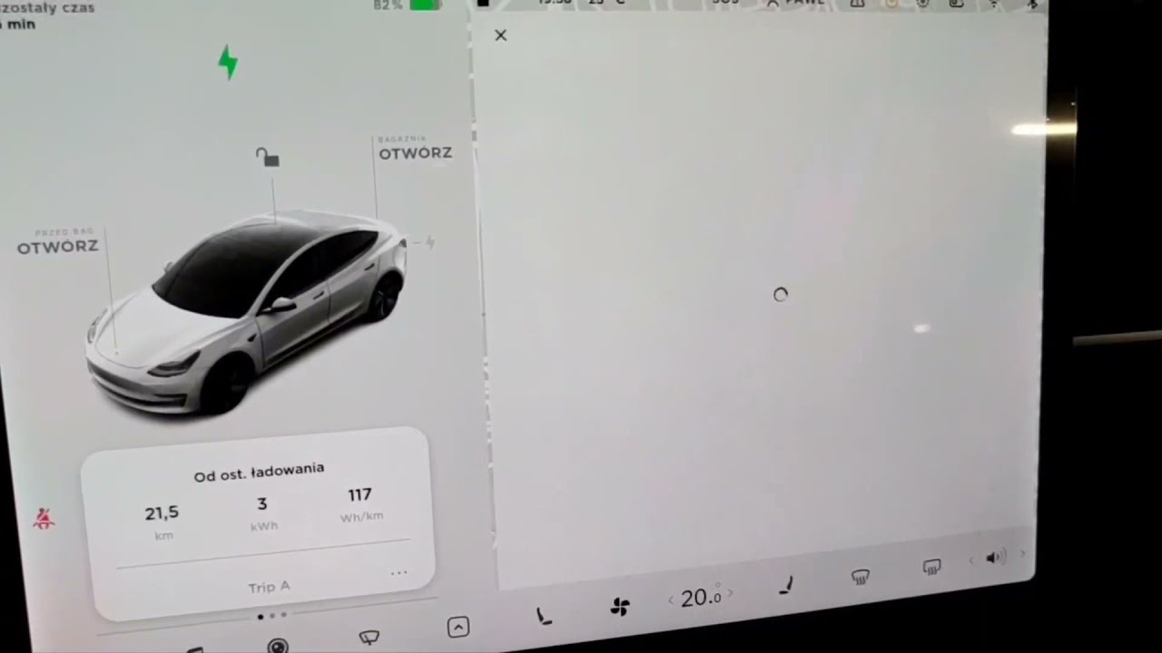 Tesla Android auto. screen mirroring podczas jazdy klonowanie obrazu z smartfona na ekran w tesli