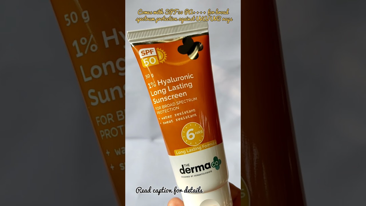 dermaco long-lasting sunscreen/waterproof sunscreen#sunscreenviral #sweatproof #waterproof #shorts