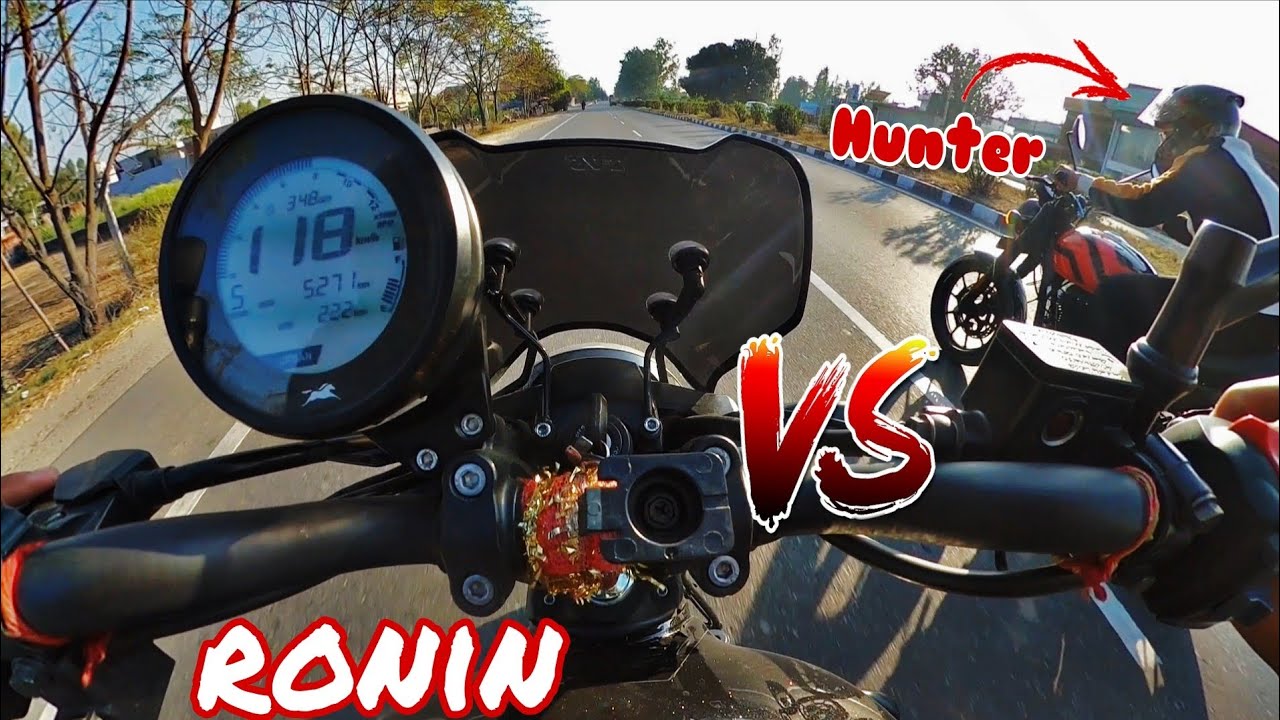 Hunter VS Ronin Drag race || After GST 2.0 best bikes under 1.6 lakh ?.