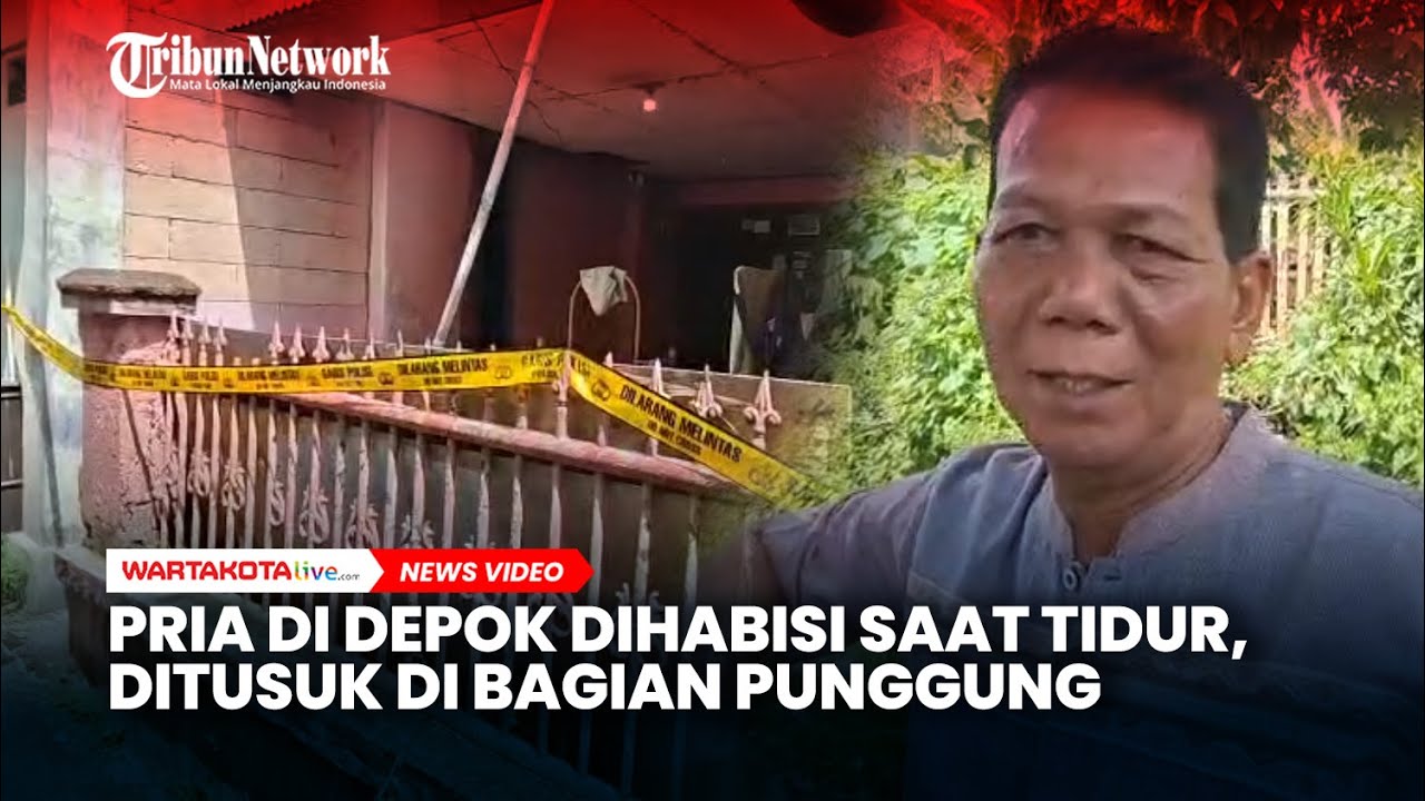 Pria di Cilangkap Depok Dihabisi saat Tidur Ditusuk di Punggung