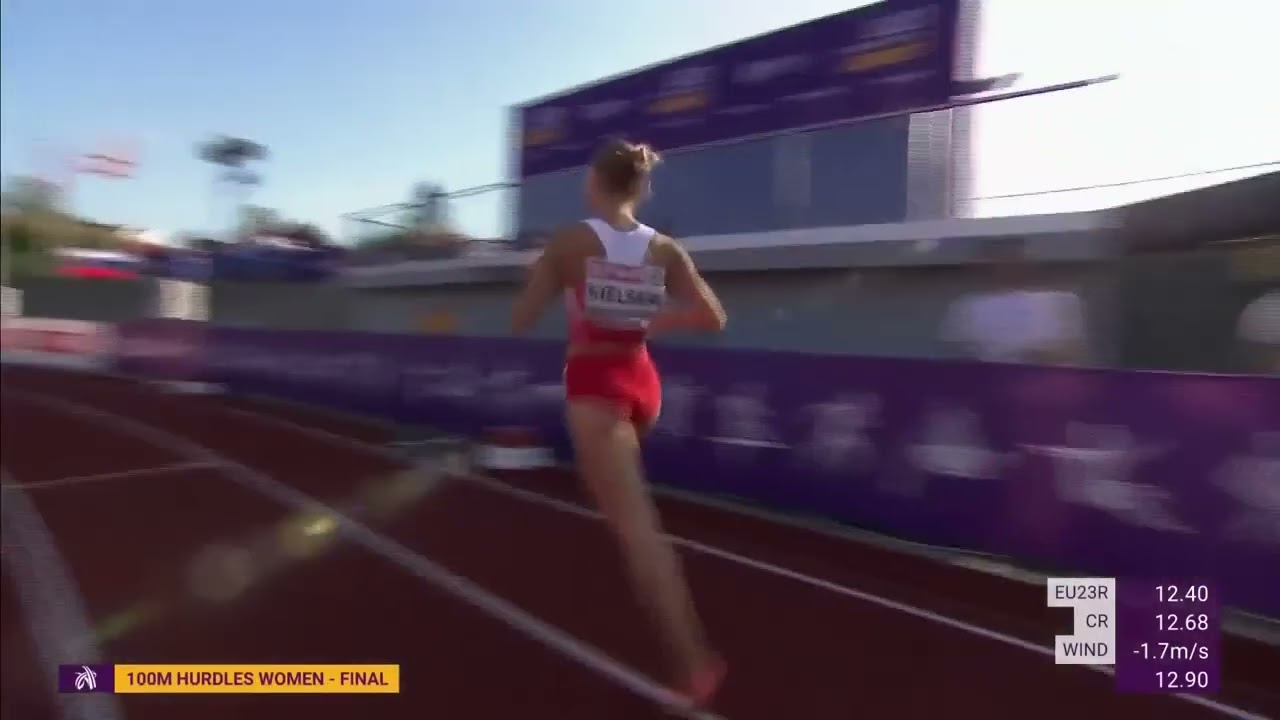 ME U23 Bergen 100m prekážky finále