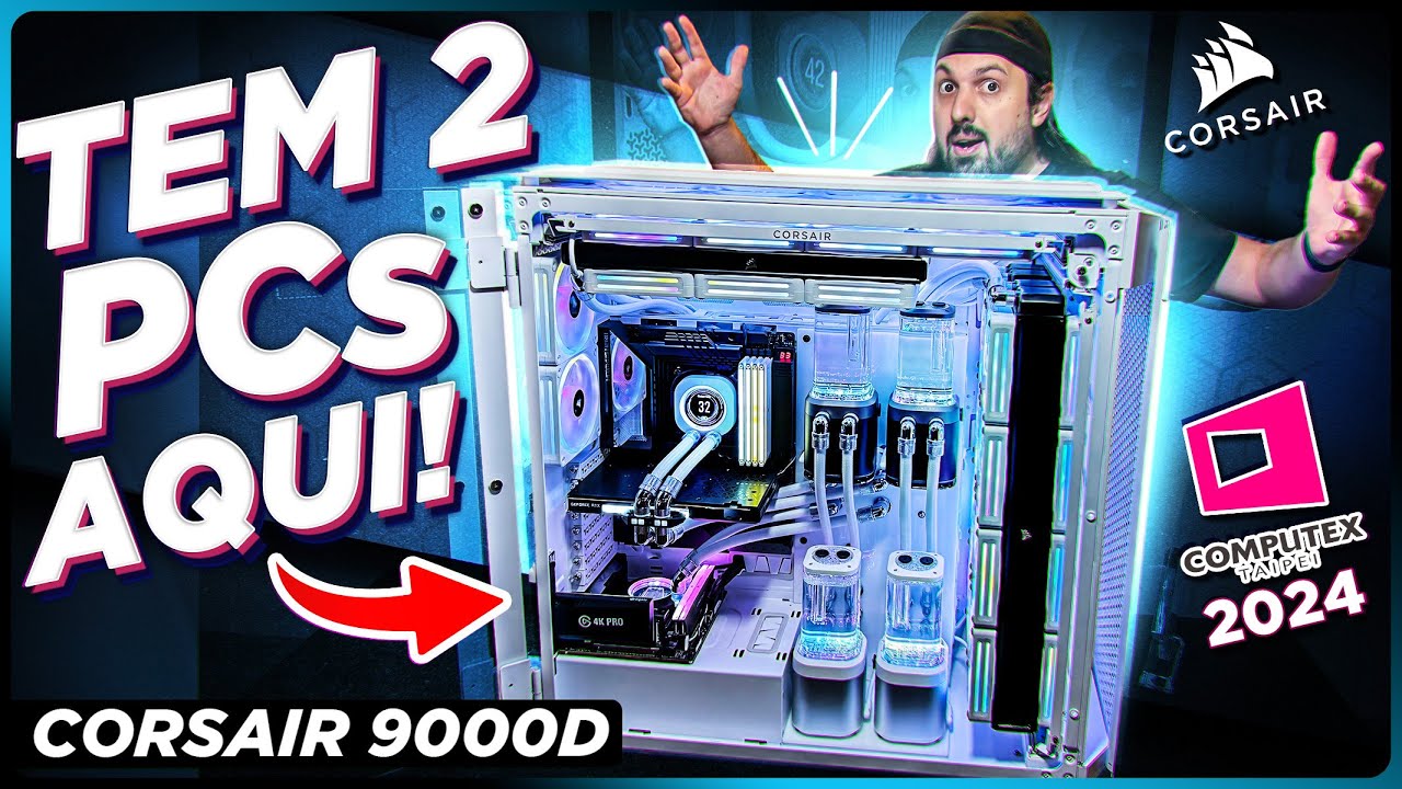 Tem DOIS PCs nesse GABINETE: Corsair 9000D!