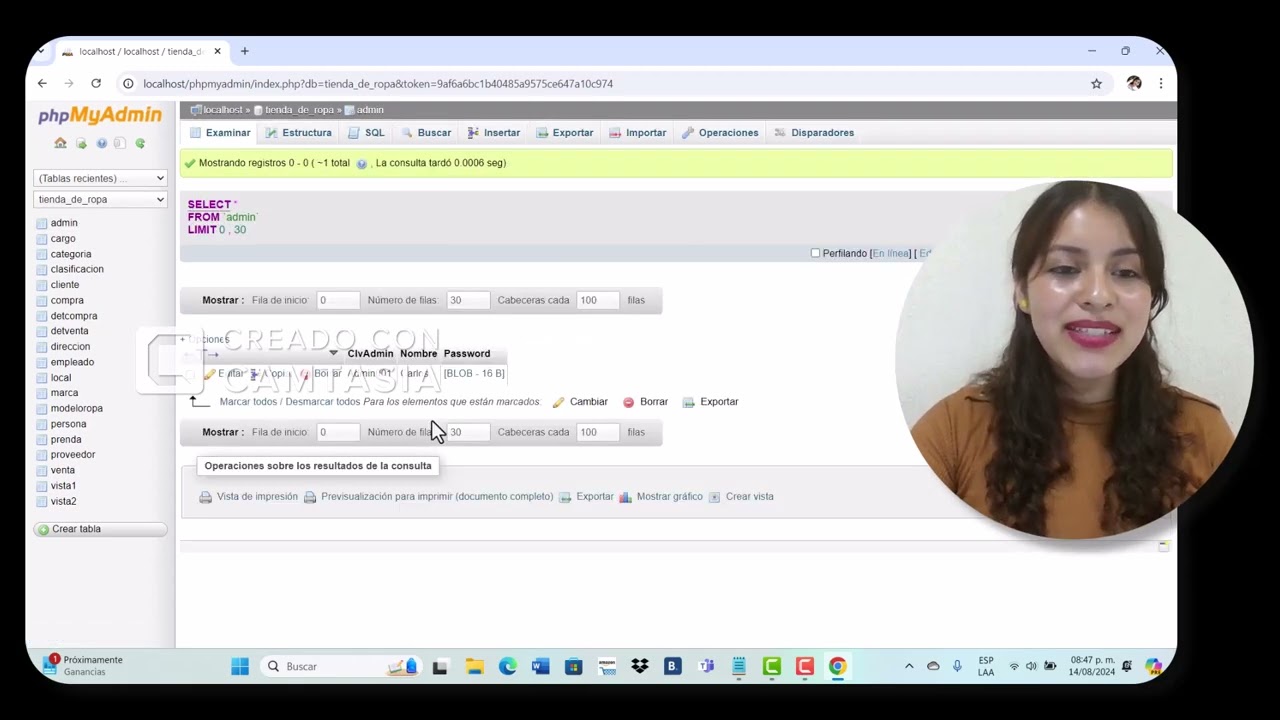 Método de cifrado de datos en MySQL