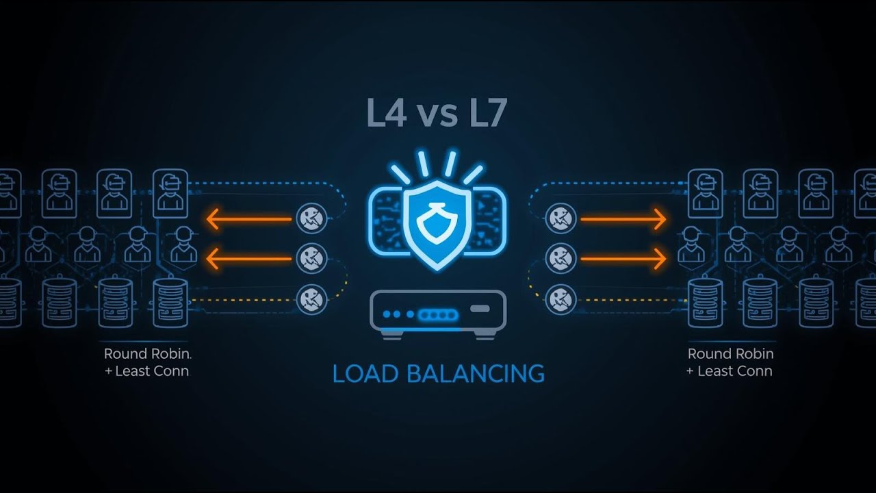 Load Balancing Explained | Layer 4 vs Layer 7 + Algorithms (Round Robin, Least Conn)