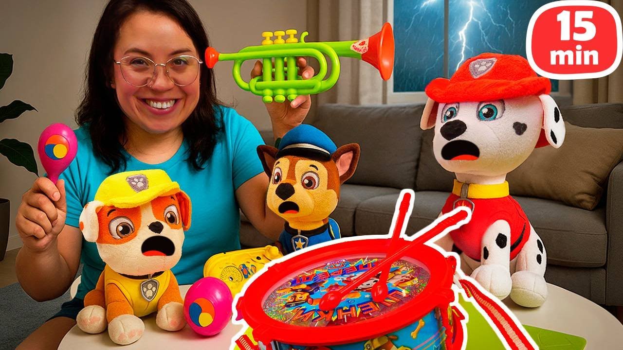&iexcl;Los cachorros tienen miedo! ⛈️🐾 Vamos a espantar la tormenta con Wendy